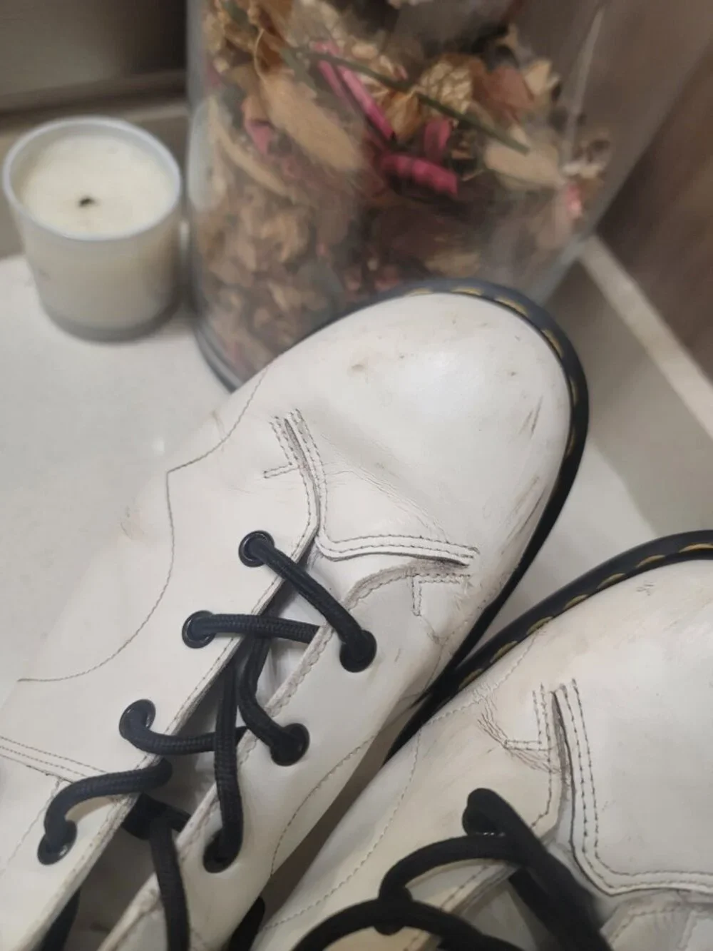 Dr. Martens Church Smooth Leather Monkey Boots M Sz 12 White 26741100 White